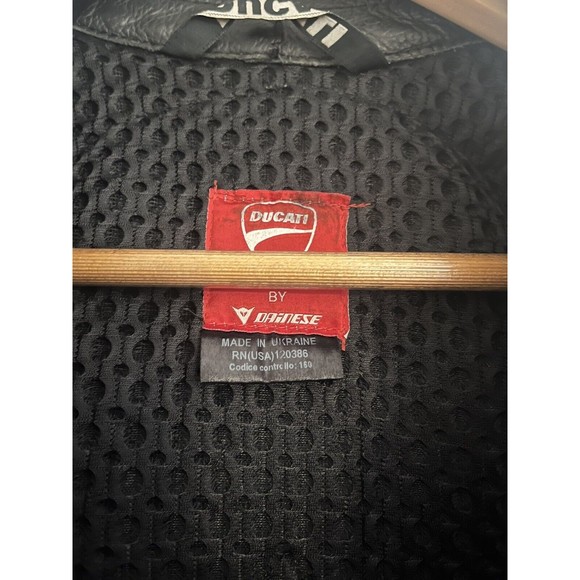 Ducati Corse C4 Leather Motorcycle Riding Jacket by Dainese Men's Size 50 - Picture 9 of 16